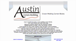 Desktop Screenshot of crownmoldingcornerblocks.com