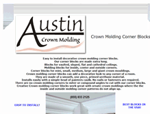Tablet Screenshot of crownmoldingcornerblocks.com